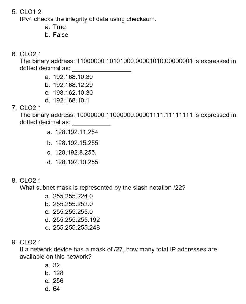 Solved 1 CLO1 1 Which device performs the function of Chegg com