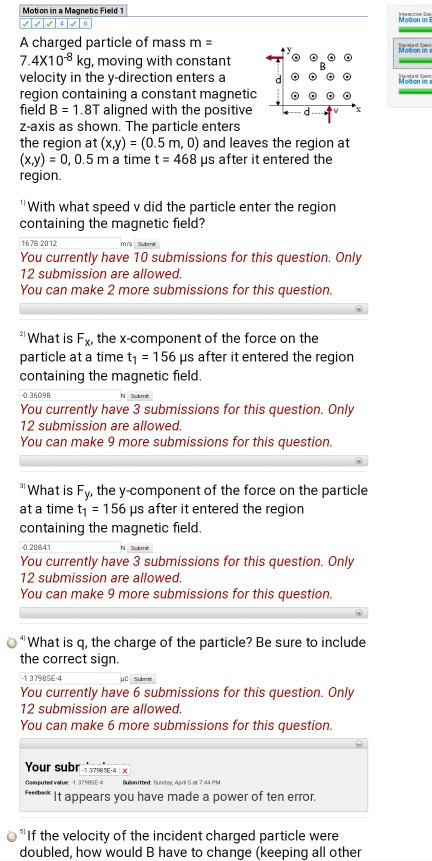 Solved Motion in a Magnetic Field 1 Moson in Won A charged | Chegg.com