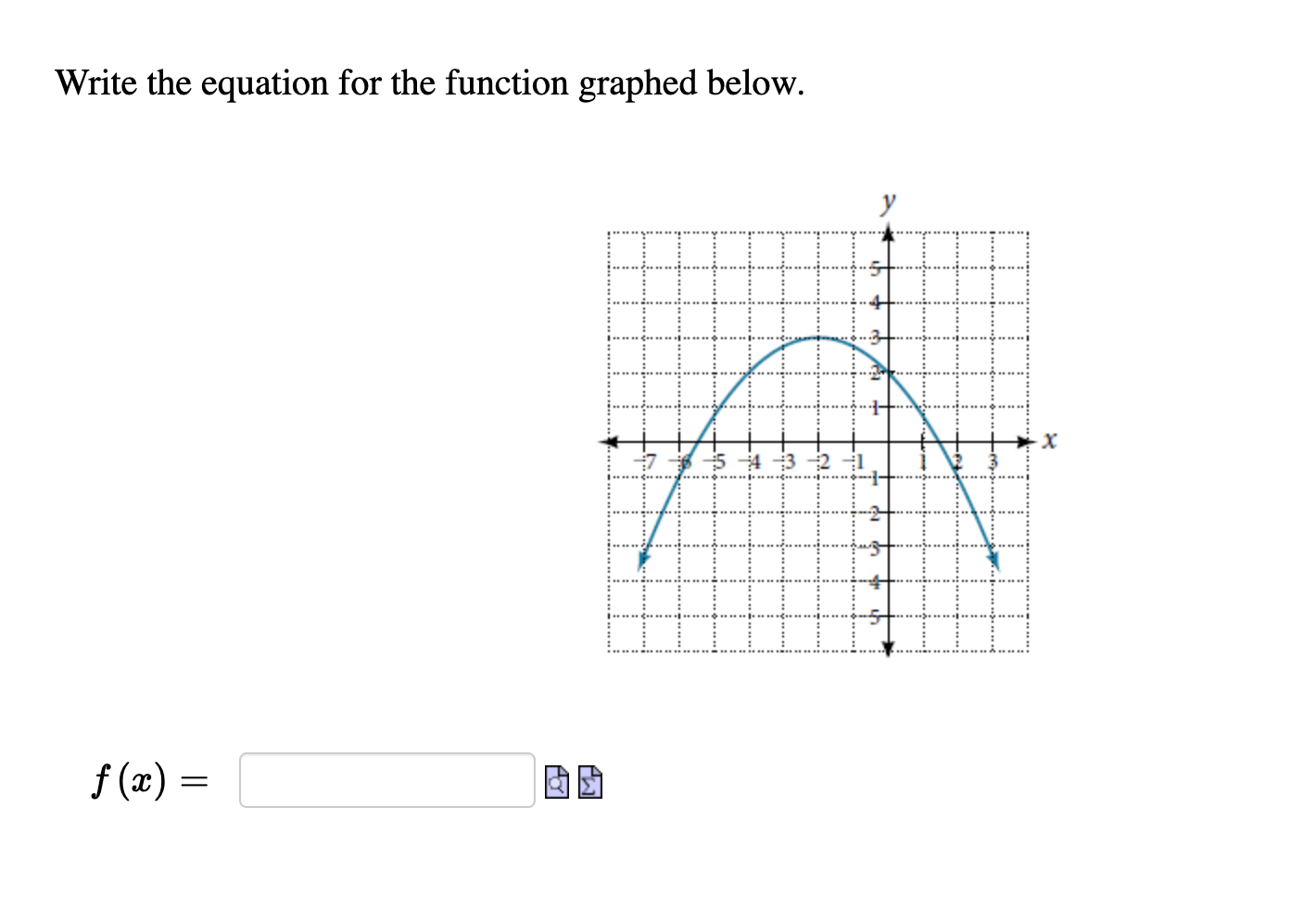 solved-write-the-equation-for-the-function-graphed-below-chegg