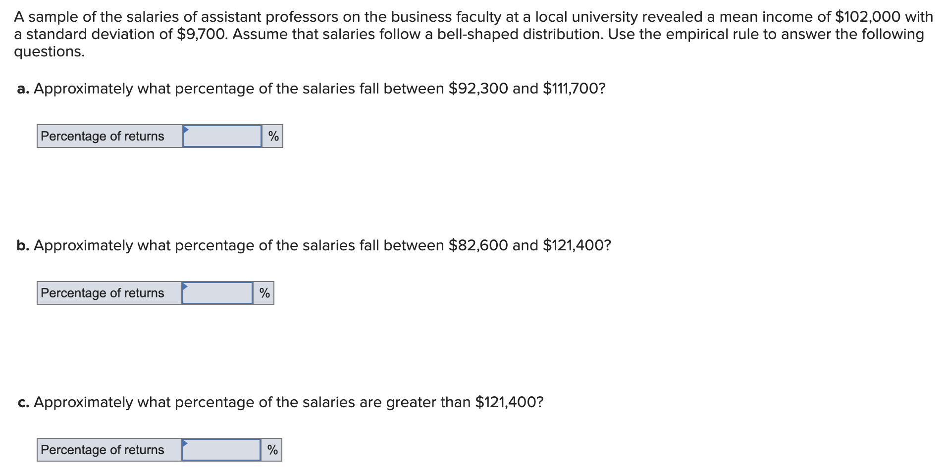 Solved A sample of the salaries of assistant professors on | Chegg.com