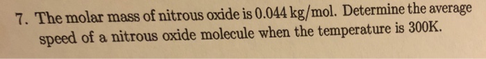 molar mass of nitrous oxide