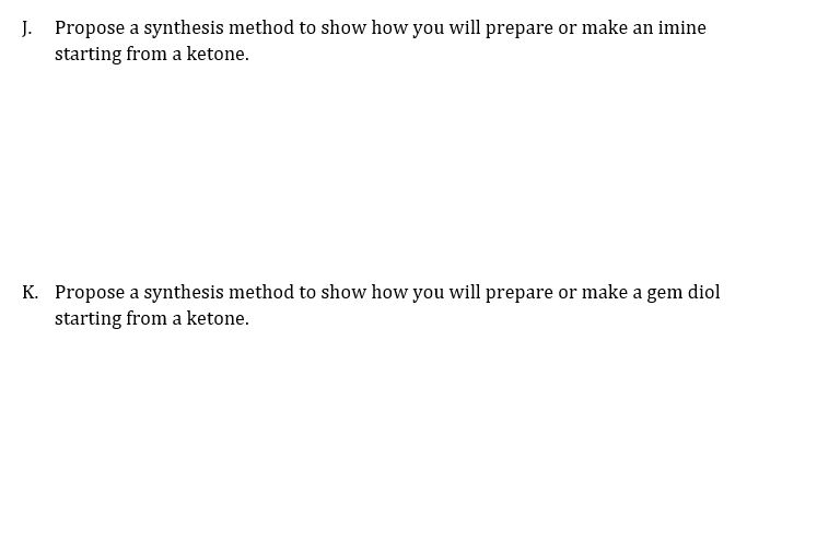 Solved J. Propose a synthesis method to show how you will | Chegg.com