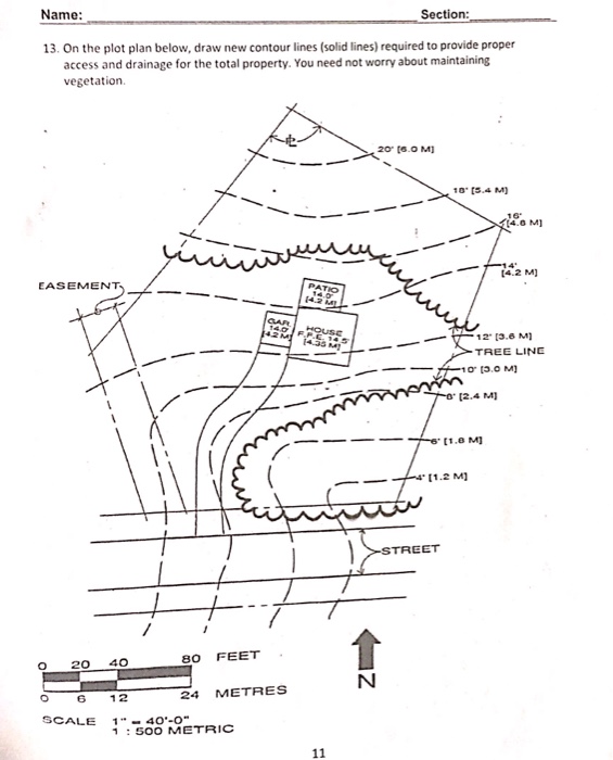 Solved Problems 1 and 2 refer to the contour map below: 720 | Chegg.com