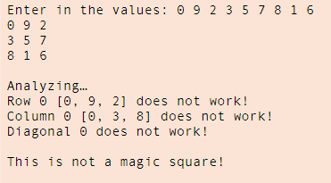 Solved Write a magic square checker in C that checks a | Chegg.com