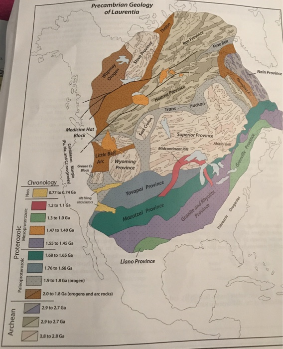 Solved 6. How Do The Ages Of The Rocks In The Colored Map 