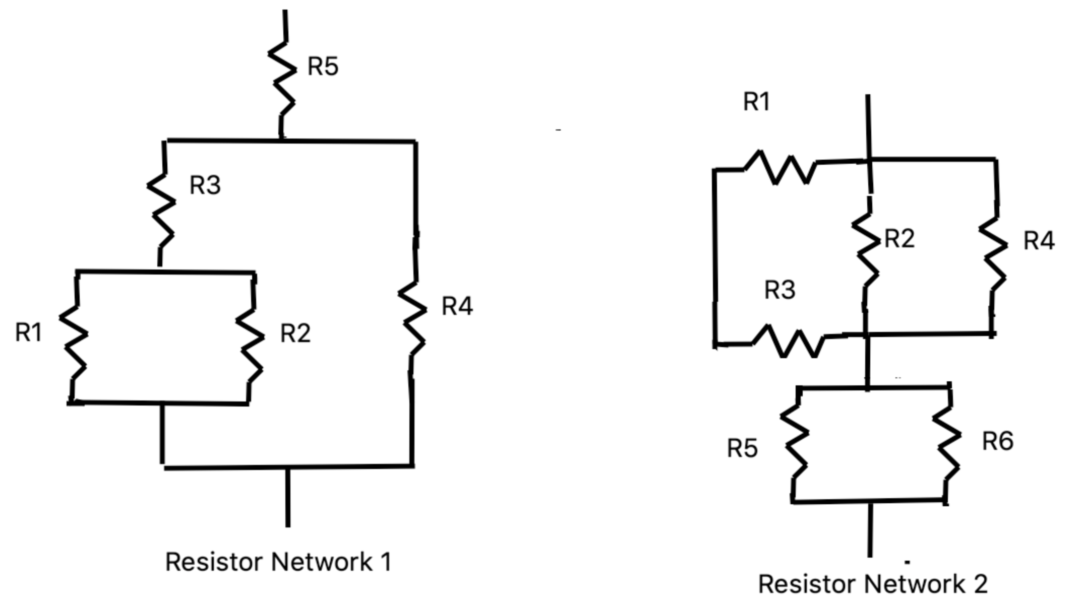 Solved Consider the Resistor Networks in the diagrams. The