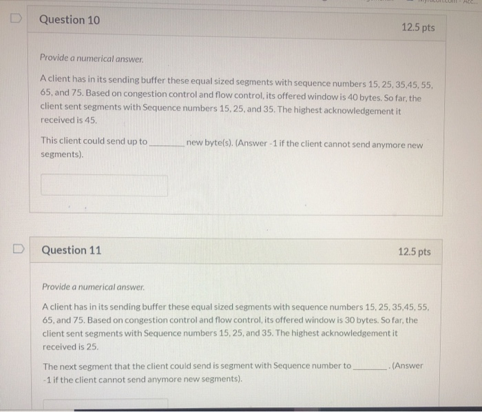 Solved ACC Question 10 12.5 pts Provide a numerical answer A | Chegg.com