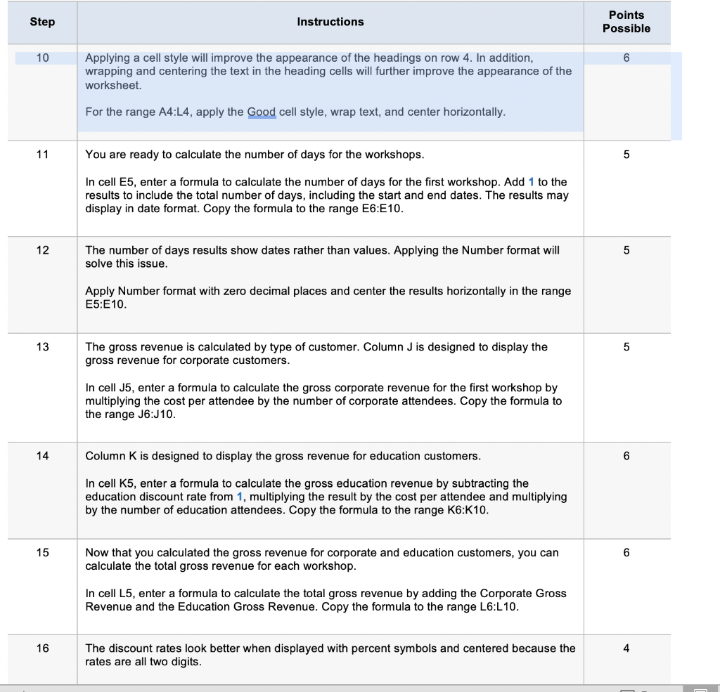Solved 1 0 Start Excel. Download and open the file named | Chegg.com