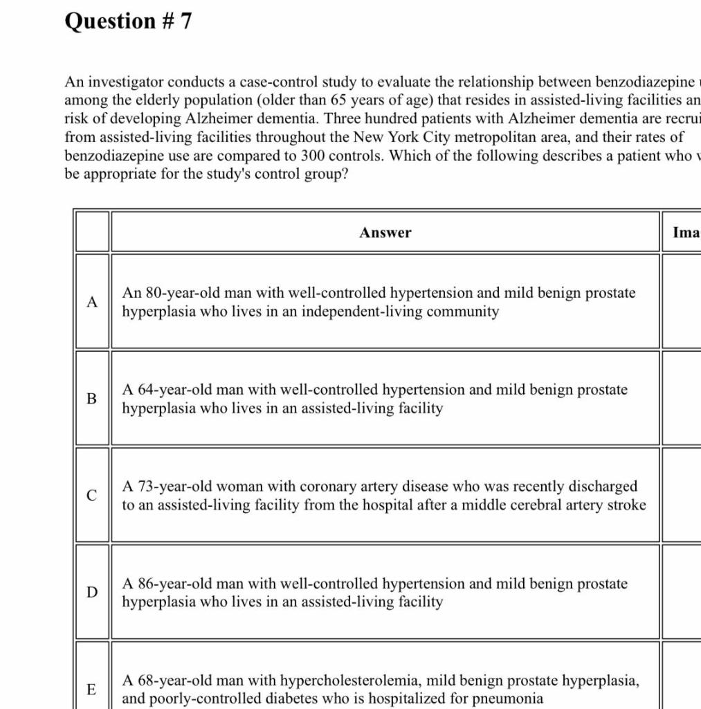 Question #7 An investigator conducts a case-control | Chegg.com