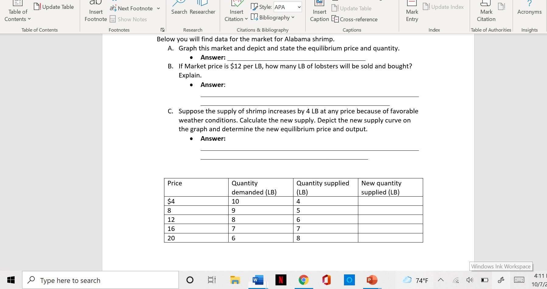 Solved Update Table ak Next Footnote ! Update Index Acronyms | Chegg.com