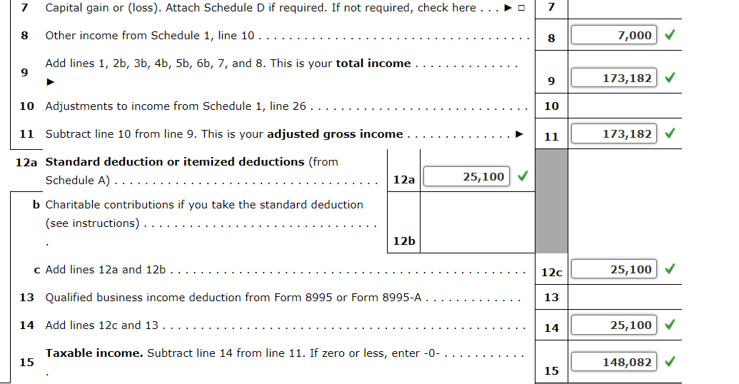 Solved 16 Tax (see instructions). Check if any from Form(s)