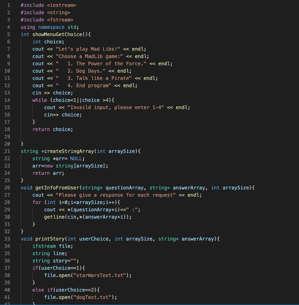 This is my code so far I just need help with these | Chegg.com