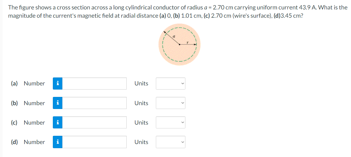 Solved The figure shows a cross section across a long | Chegg.com