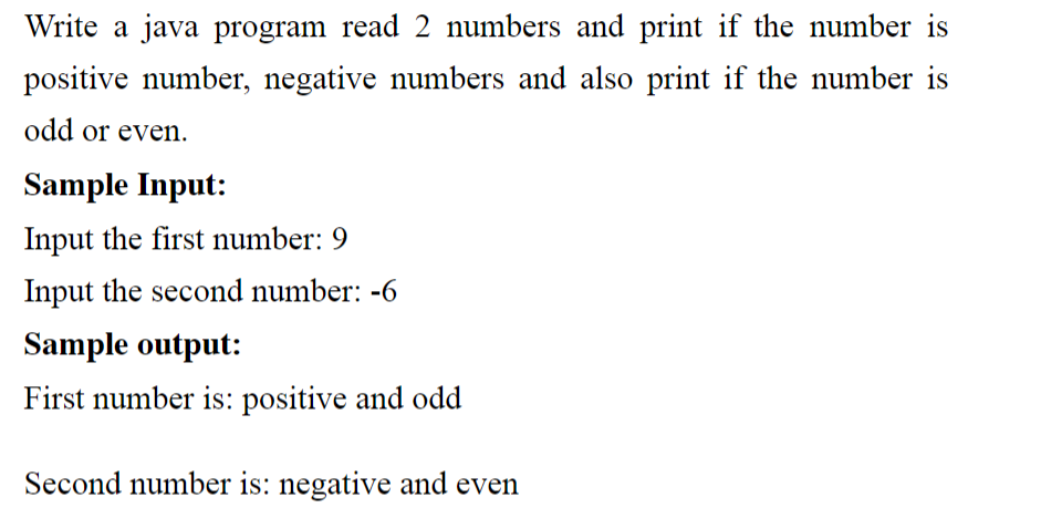 Solved Write a java program read 2 numbers and print if the | Chegg.com