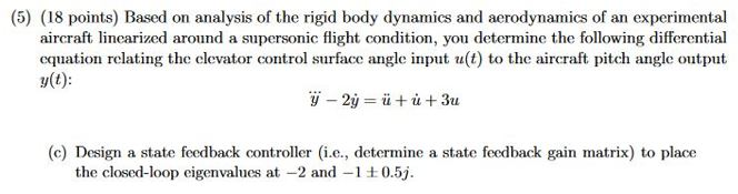 (5) (18 points) Based on analysis of the rigid body | Chegg.com