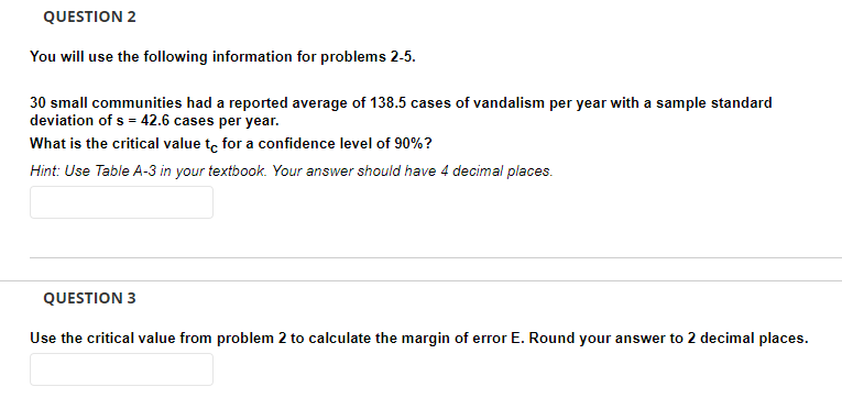 Solved You will use the following information for problems | Chegg.com