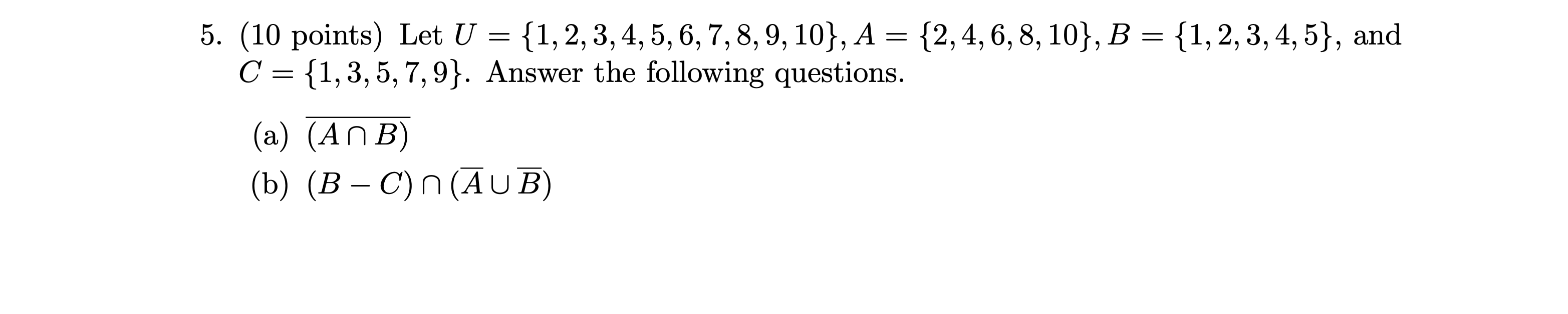 Solved (10 ﻿points) ﻿Let | Chegg.com