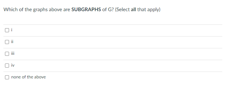 Solved Let G be the following graph, and use it for the next | Chegg.com