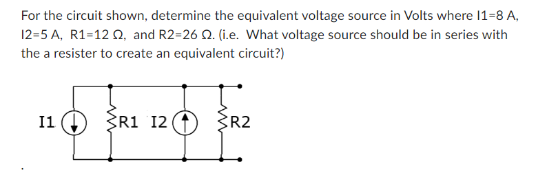 Solved For the circuit shown, determine the equivalent | Chegg.com