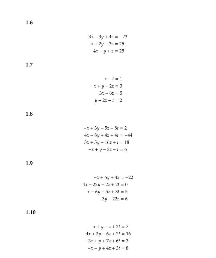 Solved 1 Reduced Row-Echelon Form For each question in this | Chegg.com