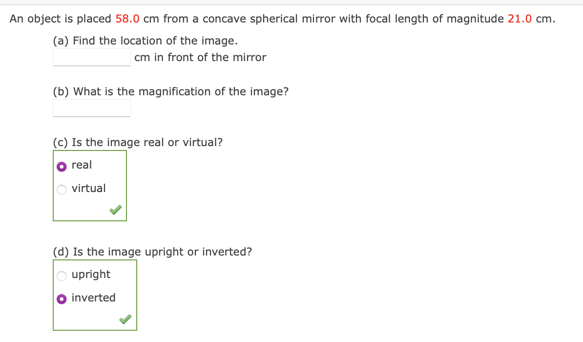 solved-an-object-is-placed-58-0-cm-from-a-concave-spherical-chegg