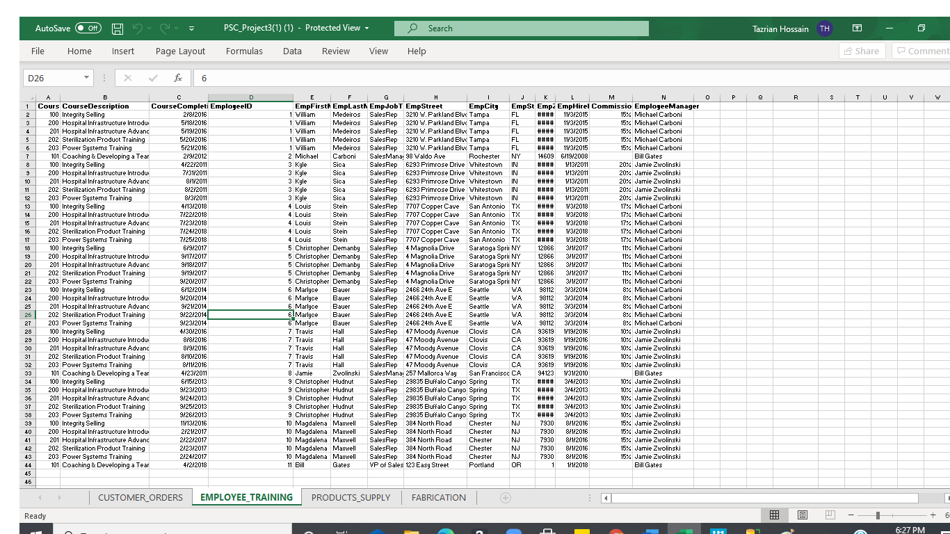 Deliverable 1. Table Creation Using Erwin and | Chegg.com