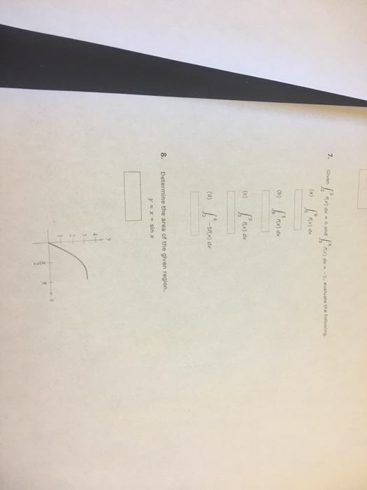 Solved Dx6 Andx 5 Evaluate The Following X De Fx De Fx