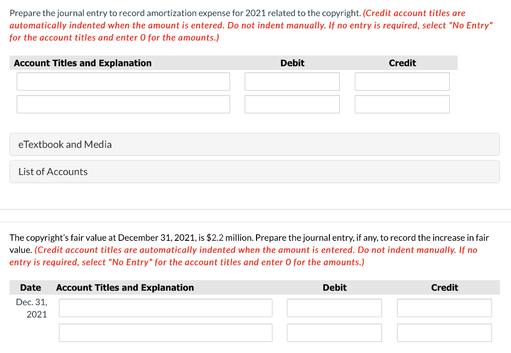 Solved The following information is for a copyright owned by | Chegg.com