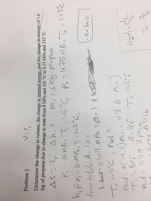Solved Problem 2 V- Determine the change in volume, the | Chegg.com