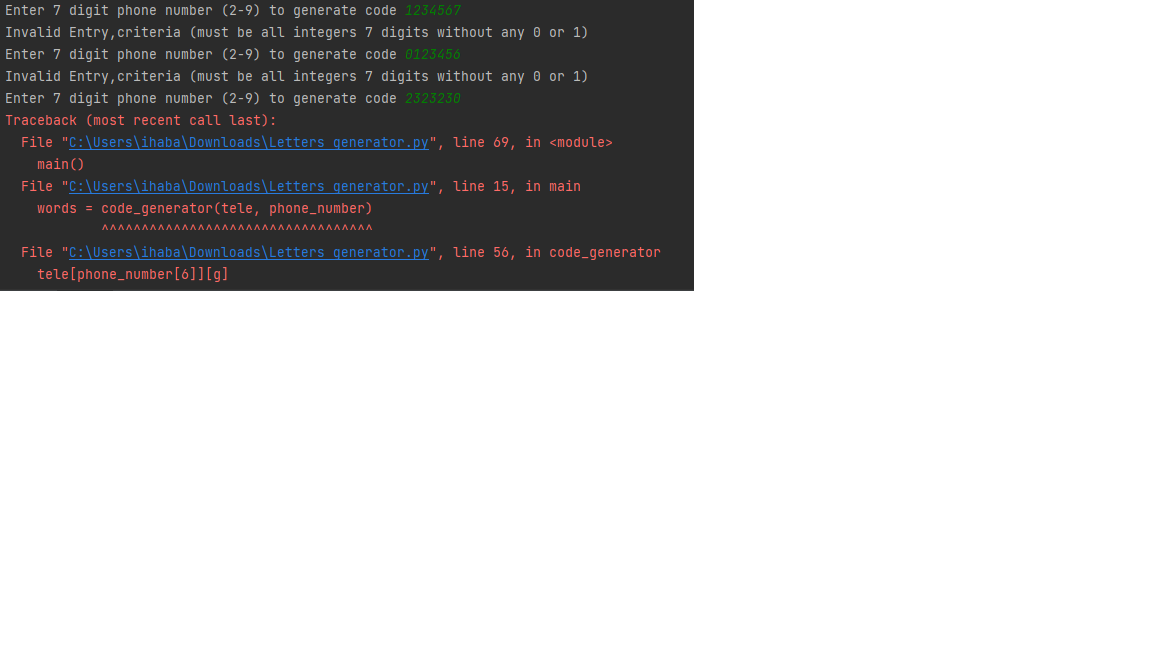 Solved this is my code in python for making a program to | Chegg.com