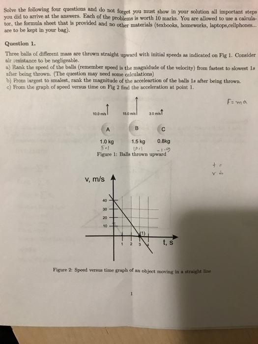 Solved Solve the following four questions and do not forget | Chegg.com