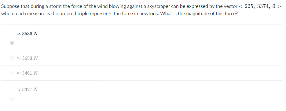 Solved Suppose that during a storm the force of the wind | Chegg.com