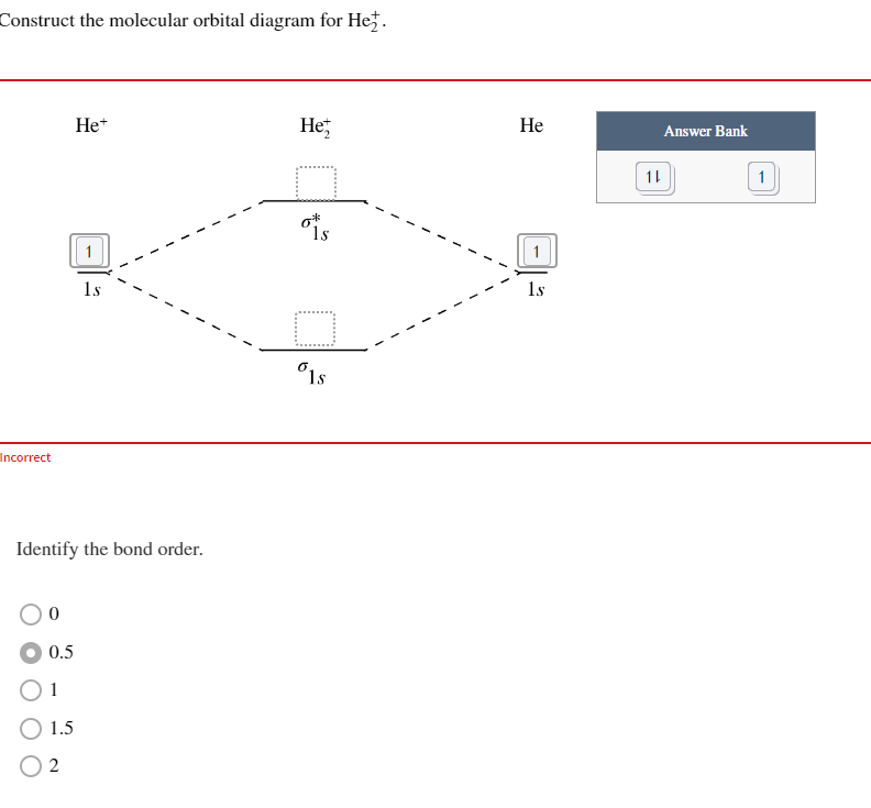 [solved] Construct The Molecular Orbital Diagram For He2