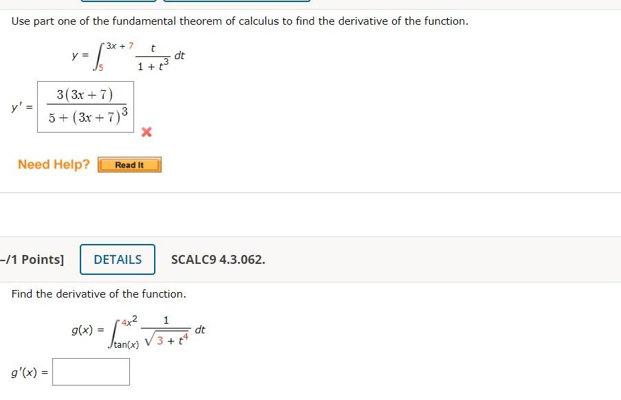 use-part-one-of-the-fundamental-theorem-of-calculus-chegg