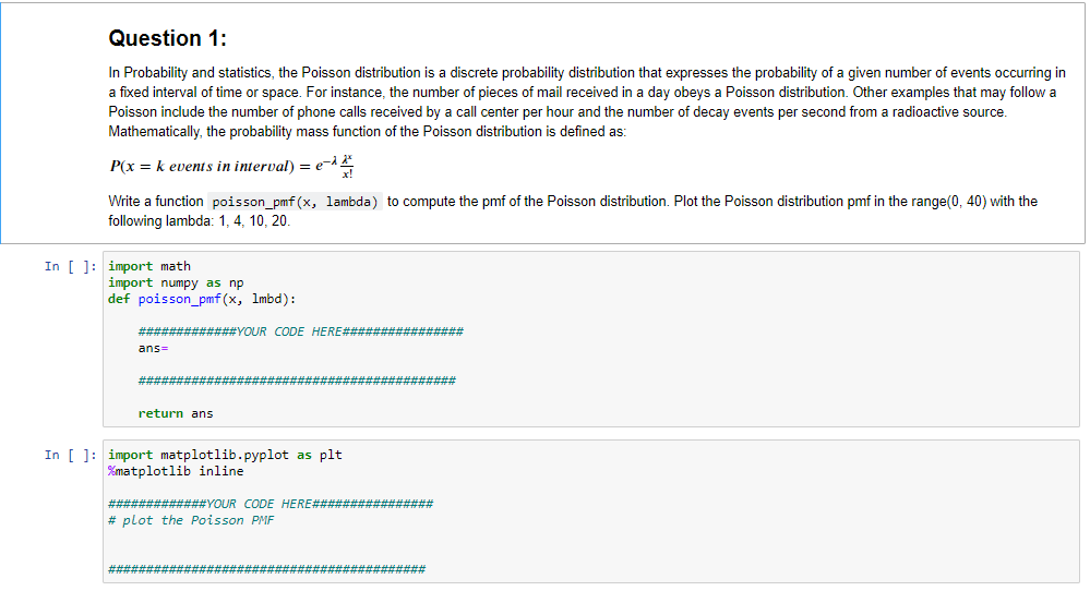 Solved Question 1: In Probability and statistics, the | Chegg.com