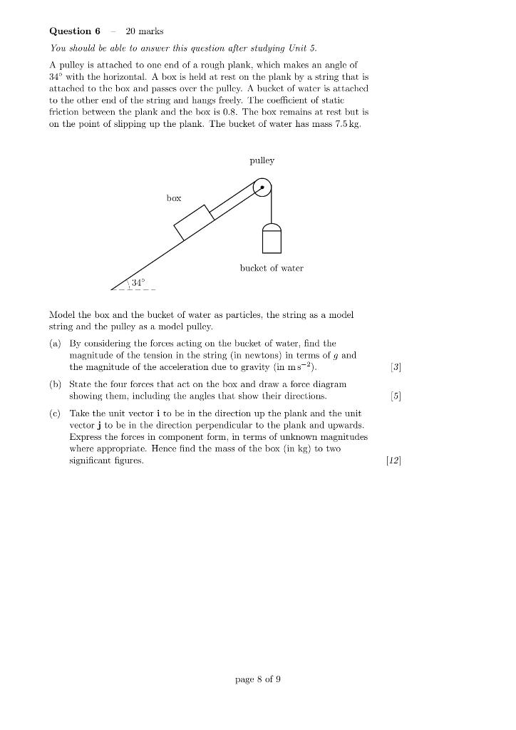 Solved Question 6 20 marks You should be able to answer this | Chegg.com
