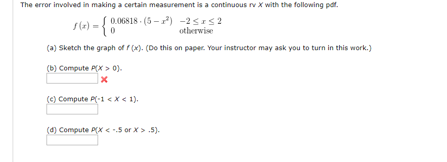 Solved The error involved in making a certain measurement is | Chegg.com