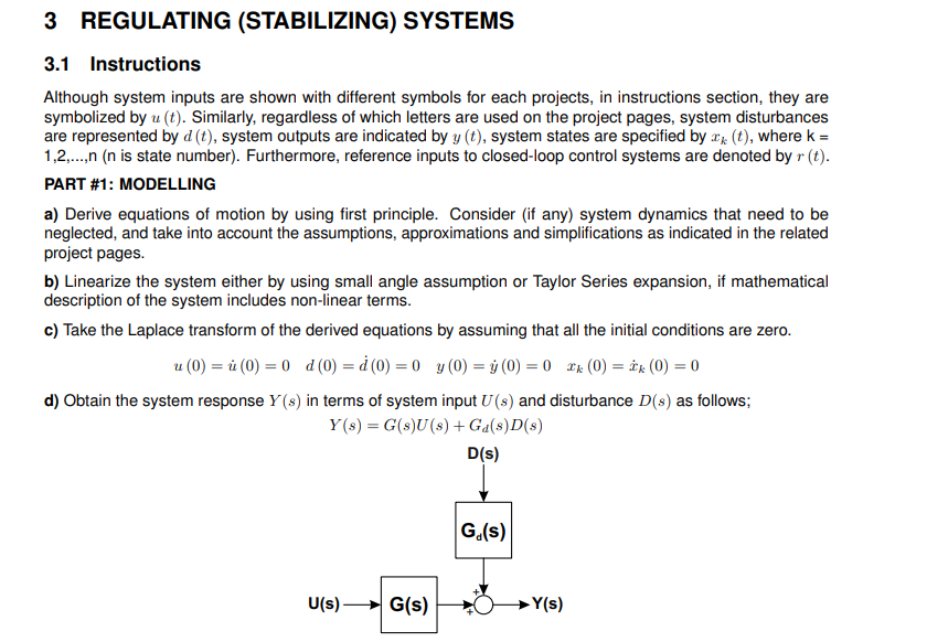 Solved 3.1 Instructions Although system inputs are shown | Chegg.com