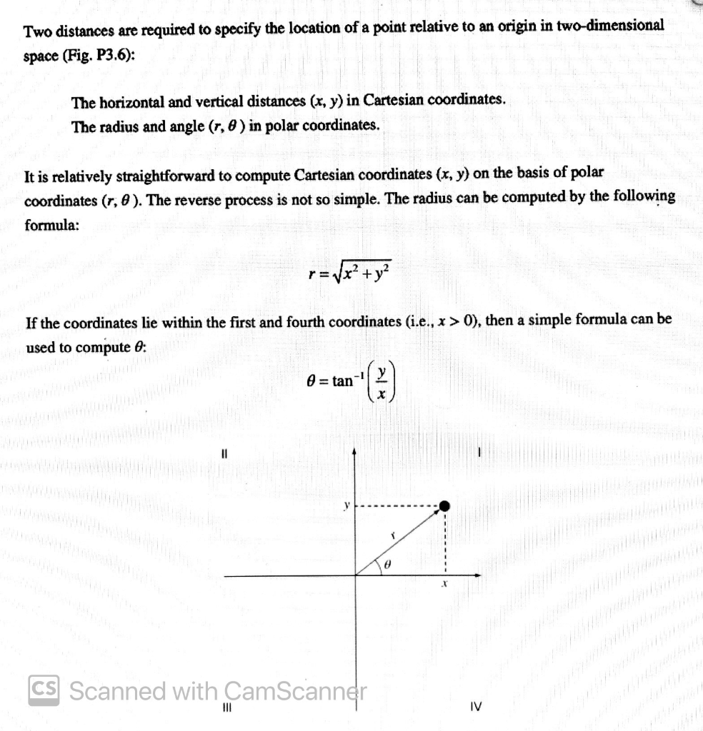 Solved Two Distances Are Required To Specify The Location Of | Cheggcom