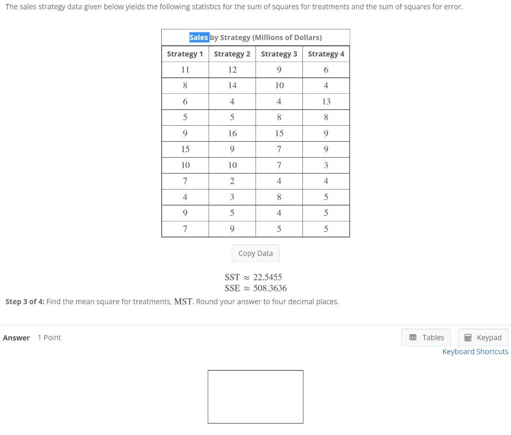 solved-the-sales-strategy-data-given-below-yields-the-chegg