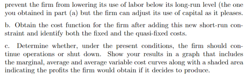 Solved Exercise 2 Perfectly Competitive Firm In The Chegg