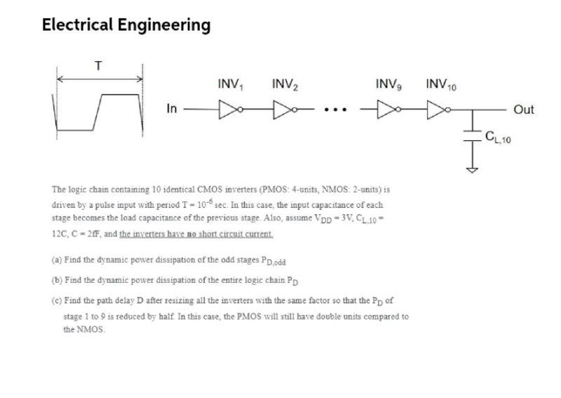 Electrical Engineering т INV INV2 INV, INV20 In Out | Chegg.com