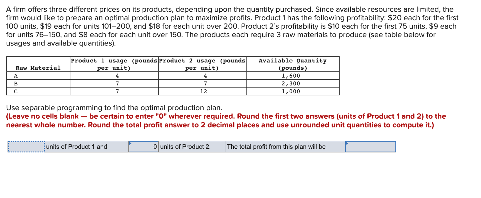 Solved A firm offers three different prices on its products,