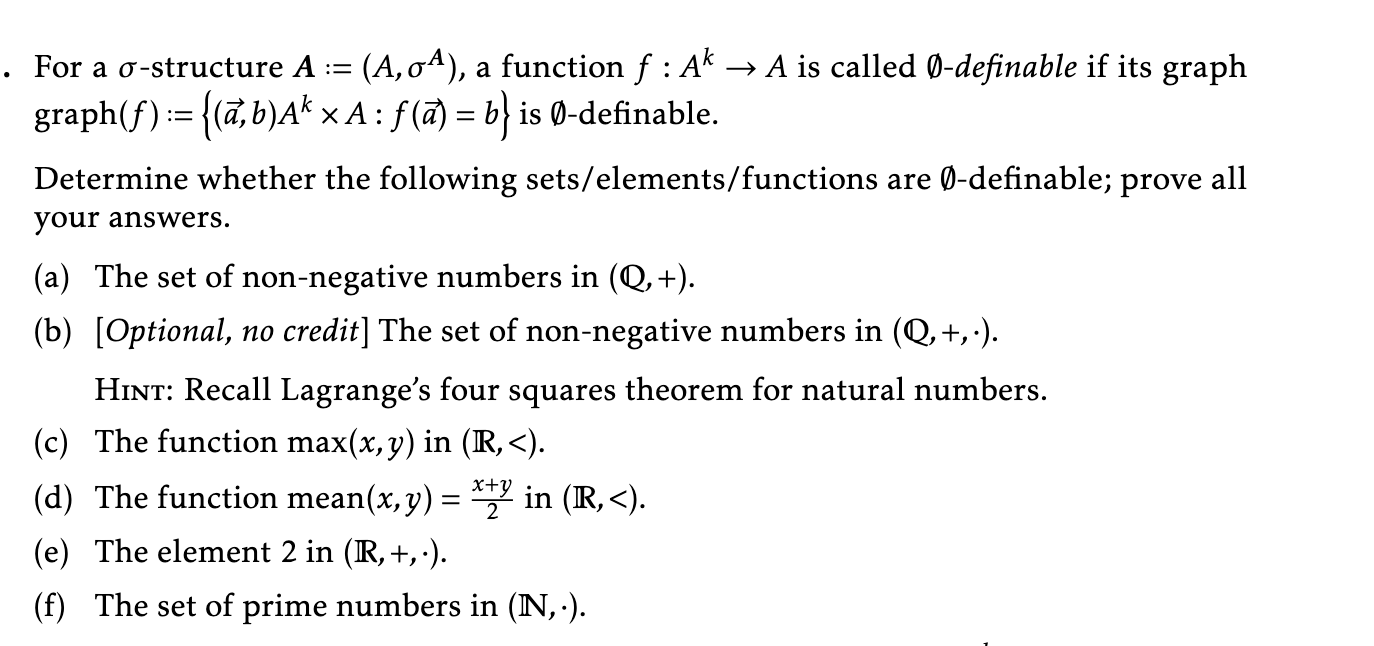 Solved Lagrange's four square theorem says every natural