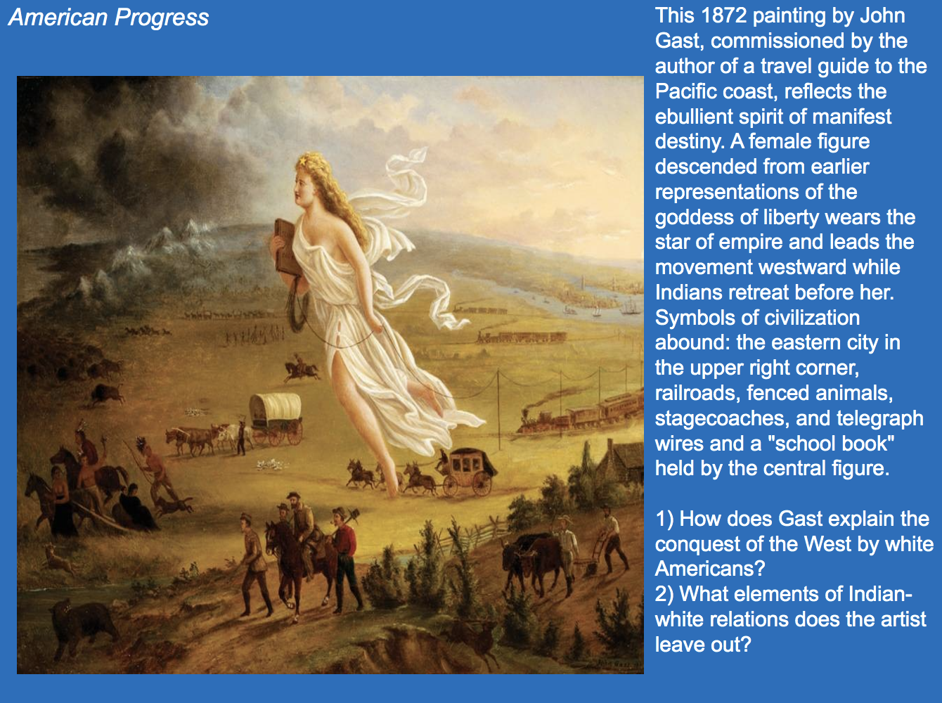 Manifest Destiny Painting Book : Manifest Destiny And The West : Most