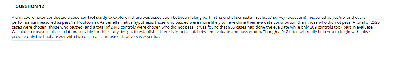 Solved A prospective cohort study was conducted to | Chegg.com