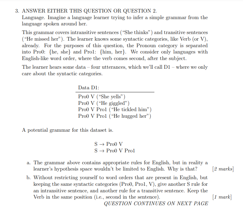 3. ANSWER EITHER THIS QUESTION OR QUESTION 2. | Chegg.com