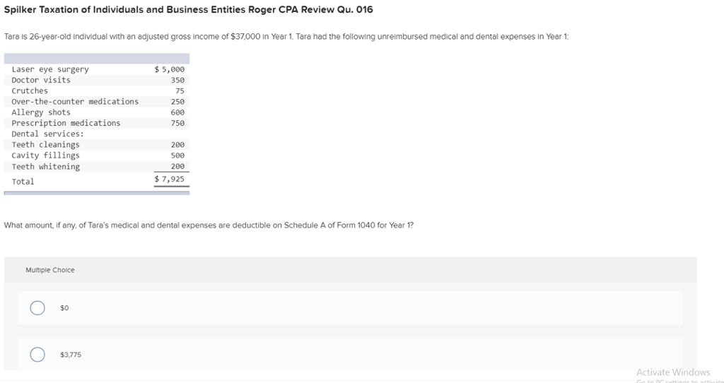 Solved Spilker Taxation of Individuals and Business Entities