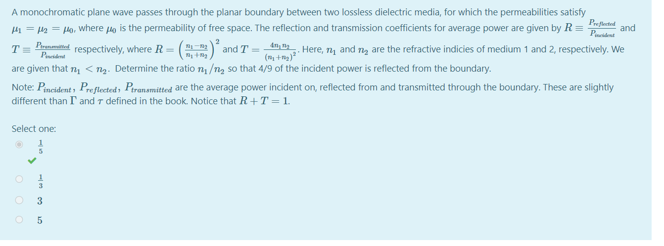 Solved A Monochromatic Plane Wave Passes Through The Planar 3016