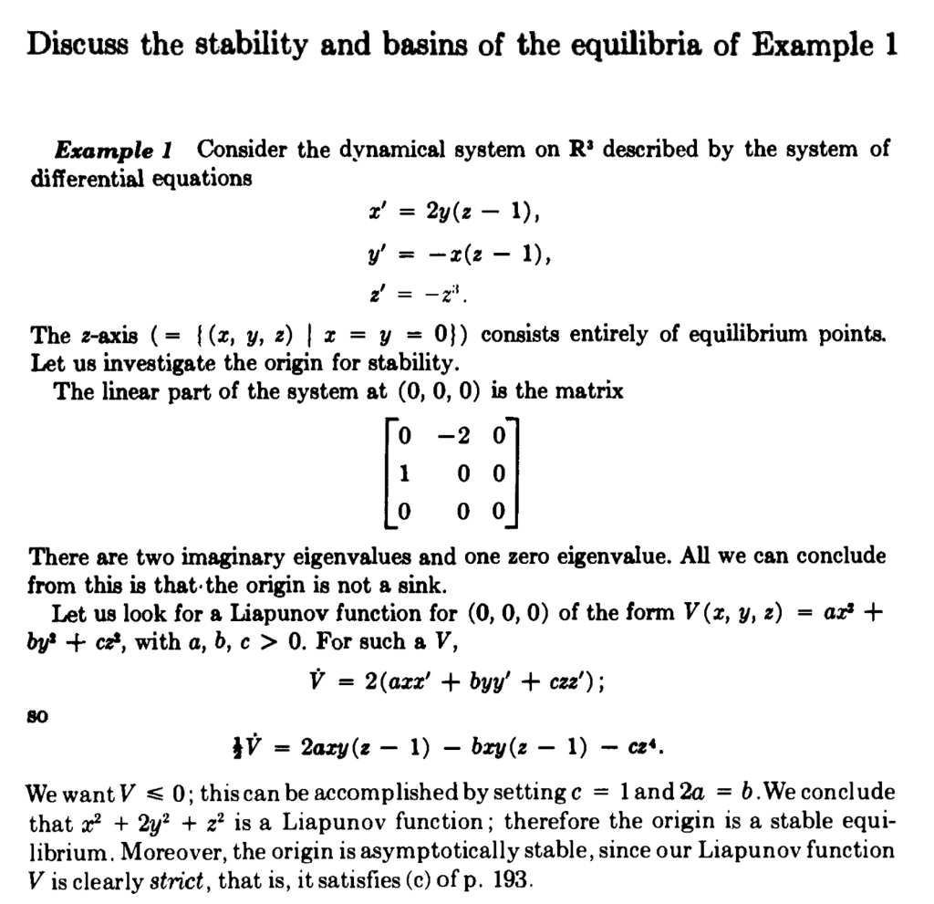 Solved Discuss the stability and basins of the equilibria of | Chegg.com
